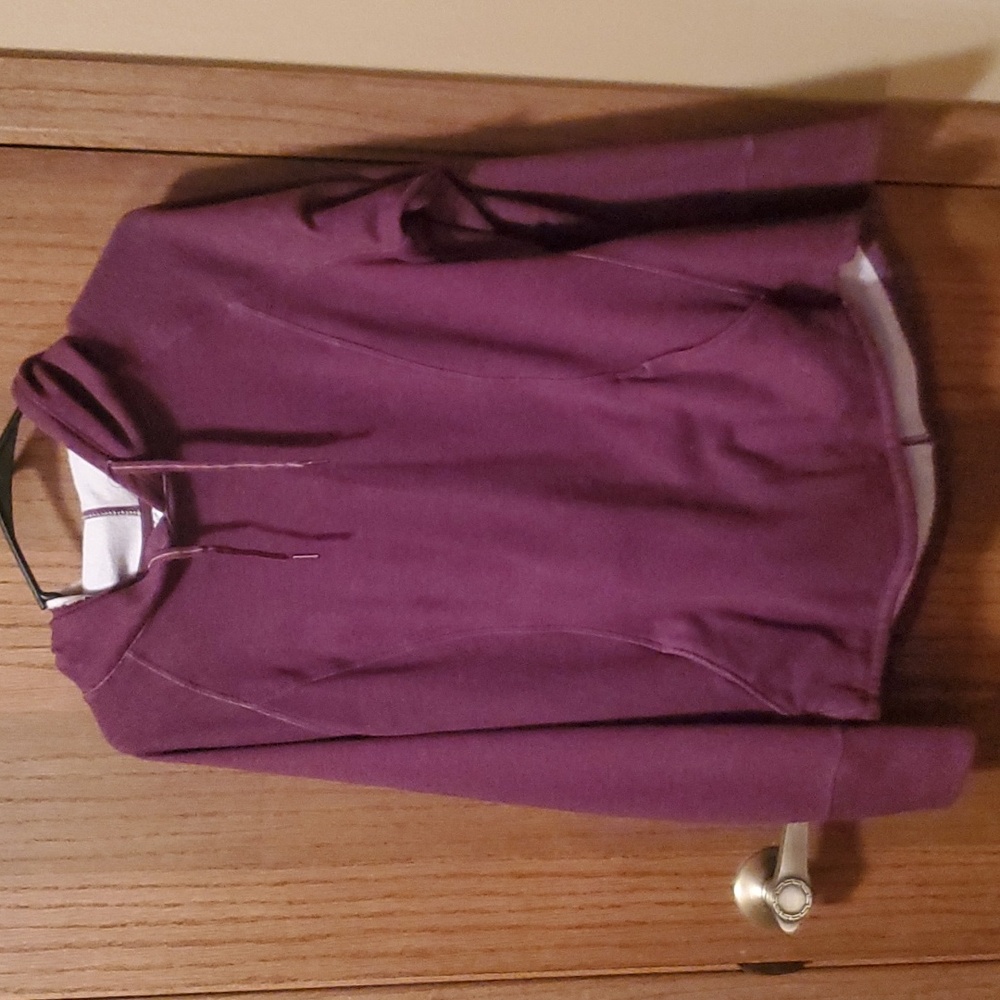 Size L Purple/Burgundy Pullover Hoodie